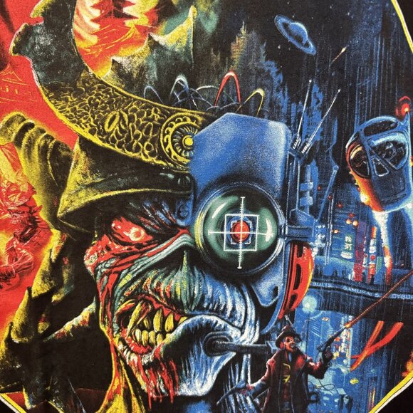 Iron Maiden Days of Futures Past 2024 Tour Black T-Shirt Small/ Medium - Picture 4 of 5